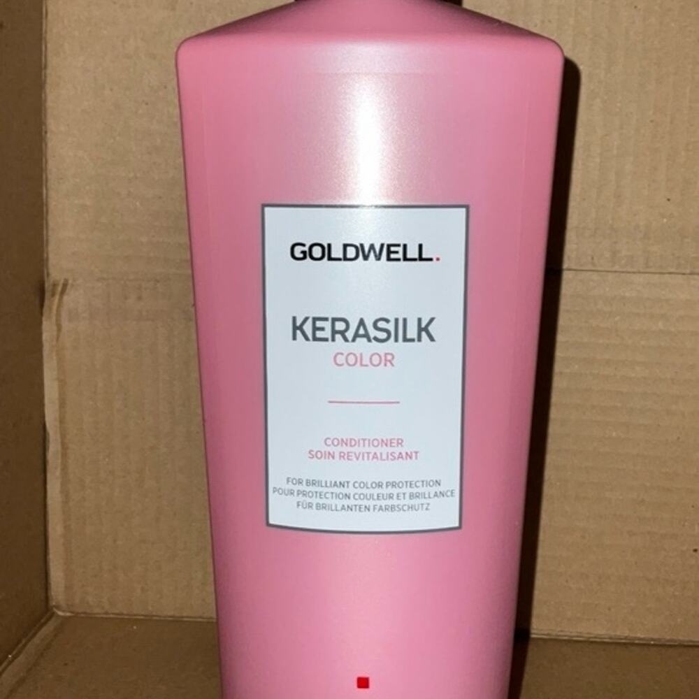 Goldwell Kerasilk Color Conditioner Brilliant Color Protection Pink Bottle NEW